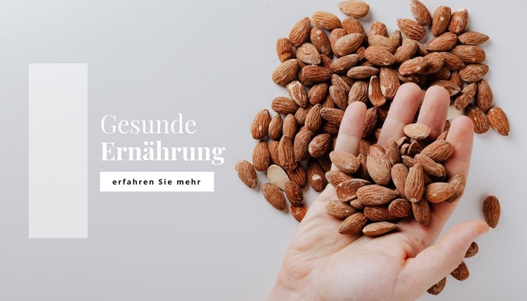 Nüsse in Ihrer Ernährung Website-Modell