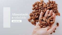 Nueces En Tu Dieta - Plantilla De Maqueta De Sitio Web