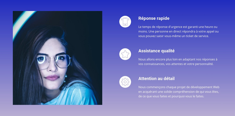 Services aux entreprises en arrière-plan Modèle de site Web