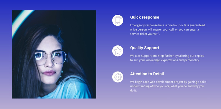 Business services on background HTML5 Template