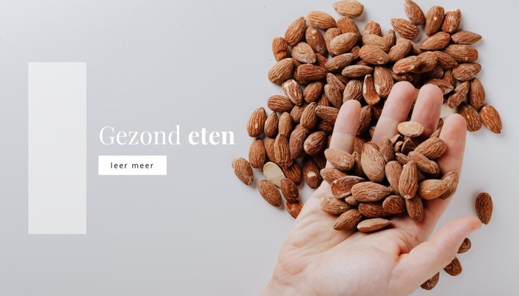 Noten in uw dieet CSS-sjabloon