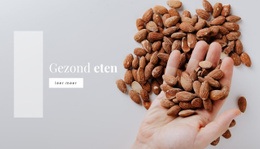 Meest Creatieve HTML5-Sjabloon Voor Noten In Uw Dieet