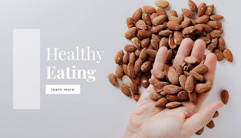 Nuts in your diet Squarespace Template Alternative