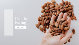 Nuts In Your Diet - Website Mockup