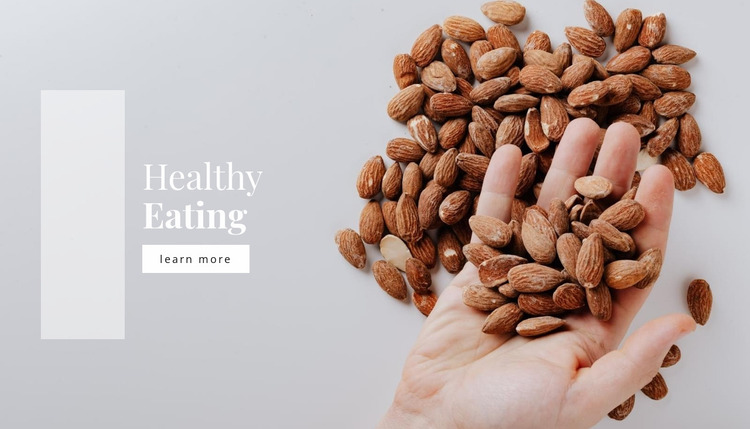 Nuts in your diet Website Mockup