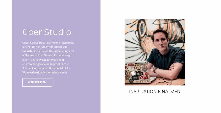 Über Inspiration CSS-Vorlage