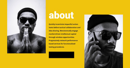 About Fashion Team - Best One Page Template