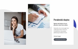 Responzivní Webová Šablona Pro Pomáháme Podnikům Myslícím Dopředu