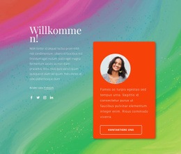 Wilkommen Auf Meinem Blog - Schlichtes Design