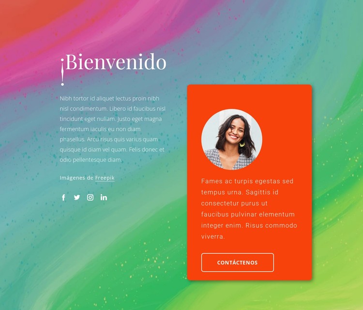 Bienvenido a mi blog Plantilla CSS