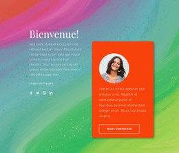 Bienvenue Sur Mon Blog Modèle De Site Web CSS Gratuit