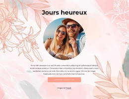 Jours Heureux - Modèle HTML5