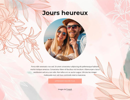 Jours Heureux - Thème WordPress Professionnel