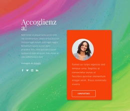 Benvenuti Nel Mio Blog - Modello HTML5 Personalizzato