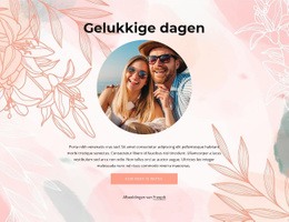 Gelukkige Dagen Html5 Responsieve Sjabloon