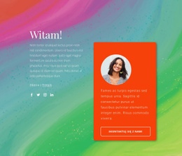 Witam Na Moim Blogu - HTML Template Builder