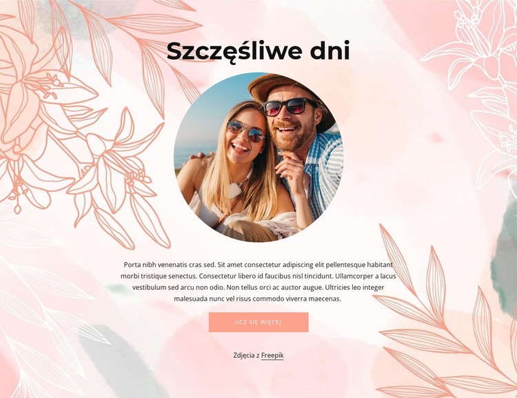 Szczęśliwe dni Szablon CSS