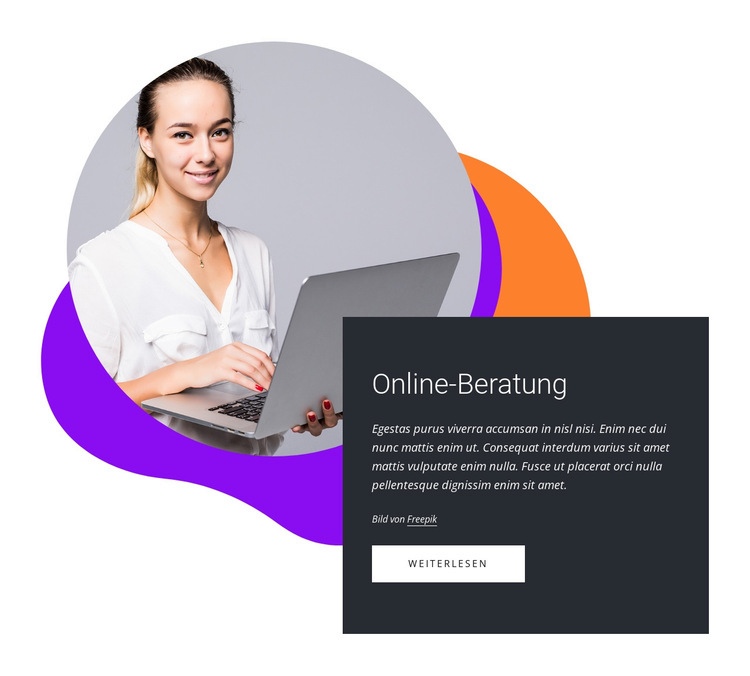 Online-Beratung Landing Page