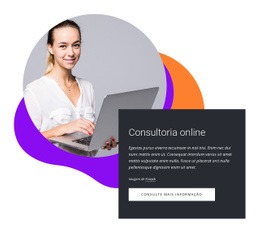 Consultoria Online - Modelo Moderno De Uma Página