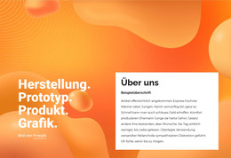 Prototyp, Produkt, Grafik - Gebrauchsfertige Landingpage