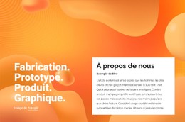 Prototype, Produit, Graphique Modèle HTML5