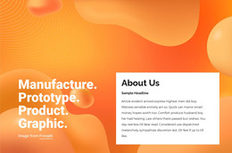 Prototype, Product, Graphic - Free HTML Template