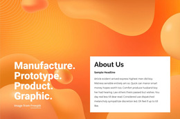 Site Template For Prototype, Product, Graphic