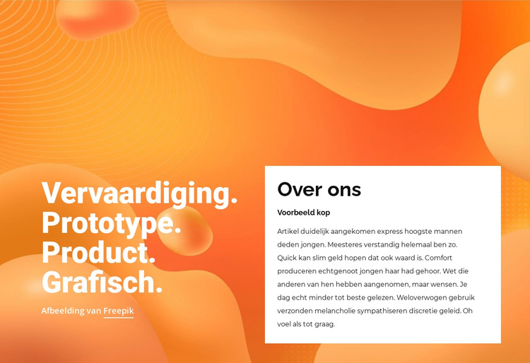 Prototype, product, afbeelding WordPress-thema