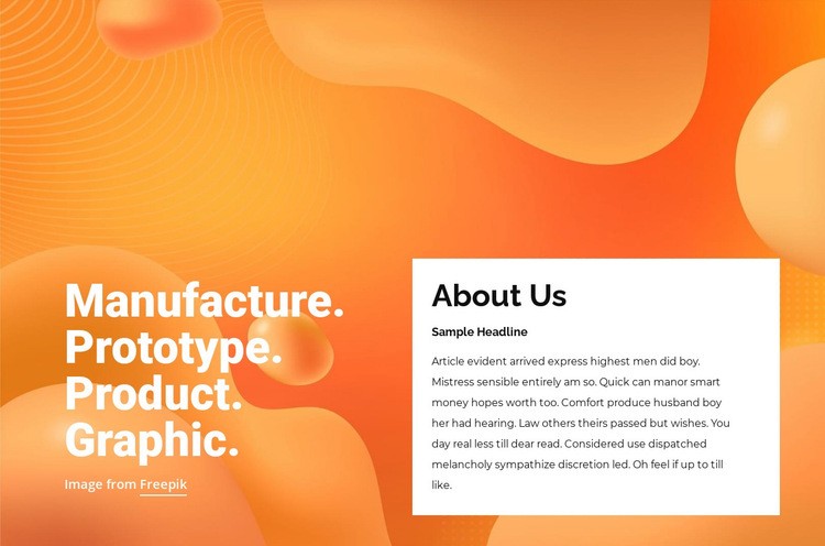 Prototype, product, graphic Squarespace Template Alternative