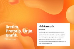 Prototip, Ürün, Grafik - Kullanıma Hazır Açılış Sayfası