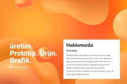 Prototip, Ürün, Grafik HTML5 Şablonu