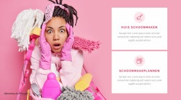Kwalitatieve Schoonmaakdiensten - Aangepast Websiteontwerp
