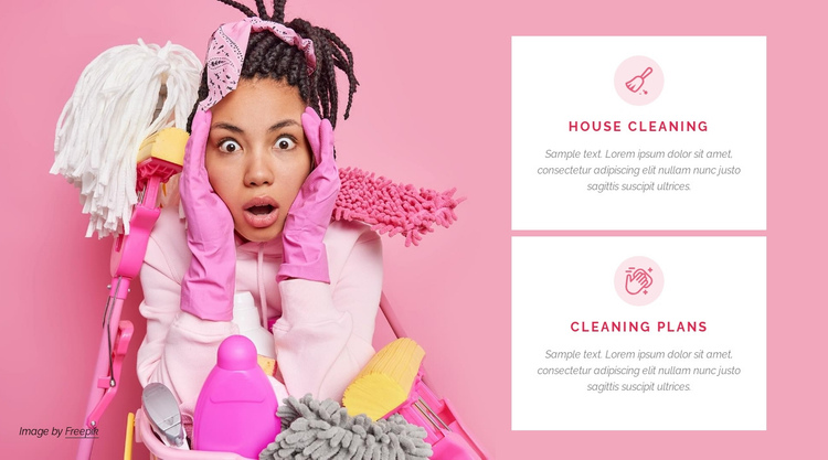 Quality cleaning services One Page Template