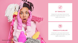 Kaliteli Temizlik Hizmetleri Için Tema Düzeni Işlevi