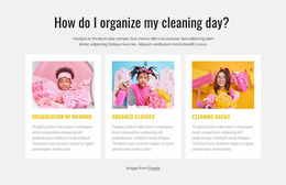 My Cleaning Day Website Mockup