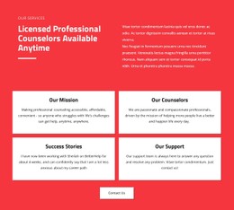Responsive HTML5 For Professional Counselors