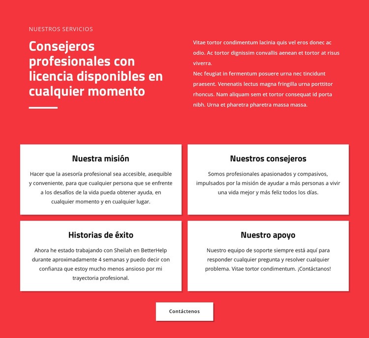 Consejeros profesionales Plantilla