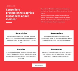 Conseillers Professionnels – Maquette De Site Web Par Glisser-Déposer