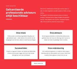 Professionele Adviseurs - Responsieve Websitesjablonen