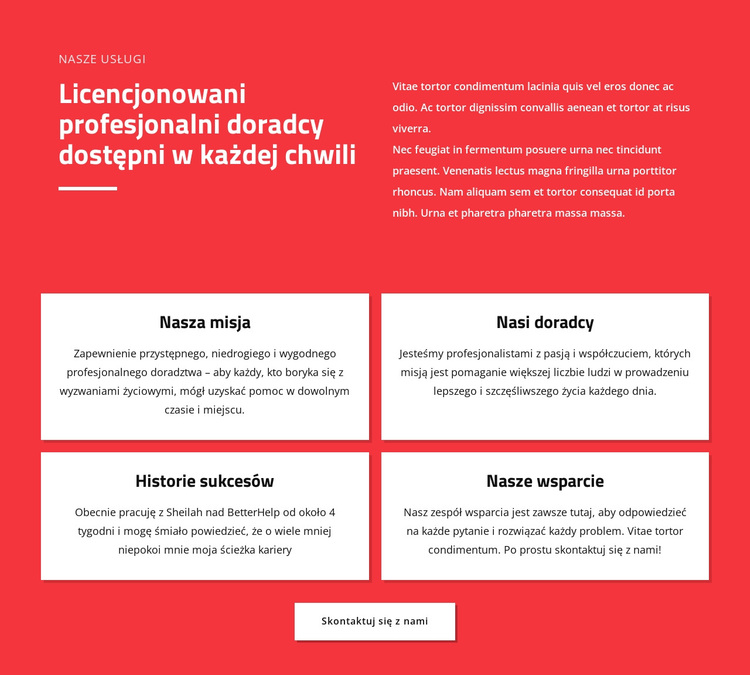 Profesjonalni doradcy Motyw WordPress