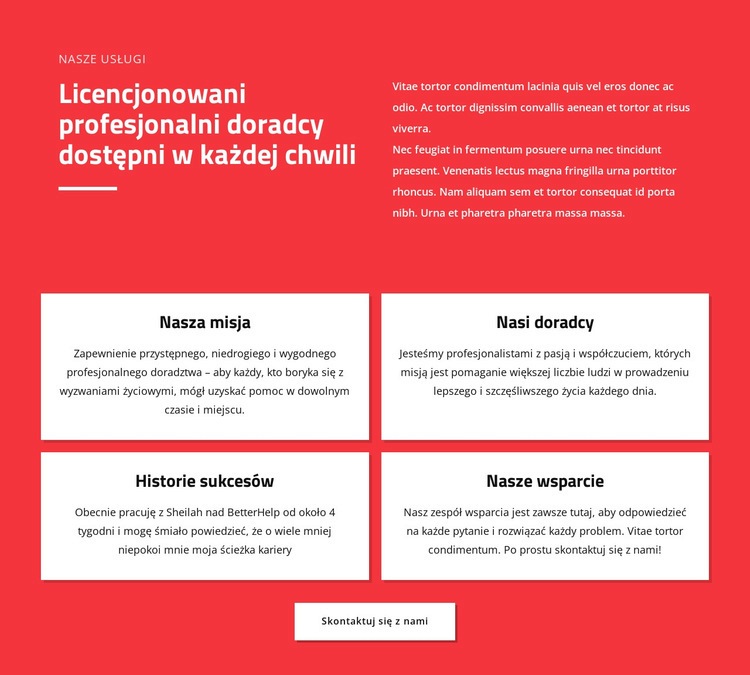 Profesjonalni doradcy Szablon HTML5