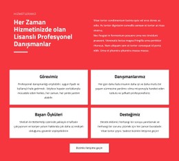 Profesyonel Danışmanlar Için Duyarlı HTML5