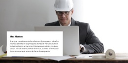 Creador De Sitios Web Premium Para Equipo De Empresa Constructora