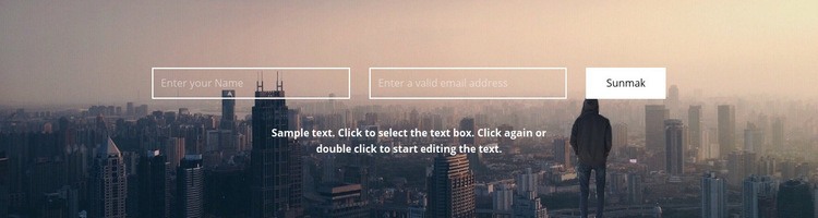 Mektuplarınızı bekliyoruz Web Sitesi Mockup'ı