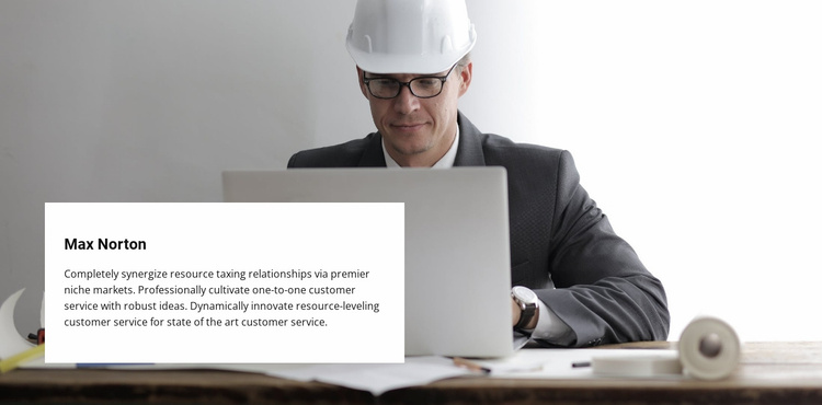 Building company team Landing Page