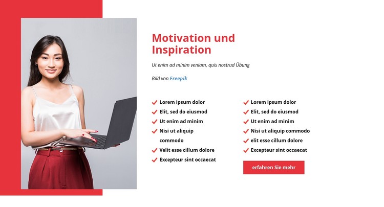 Motivieren und inspirieren Sie Ihr Team CSS-Vorlage