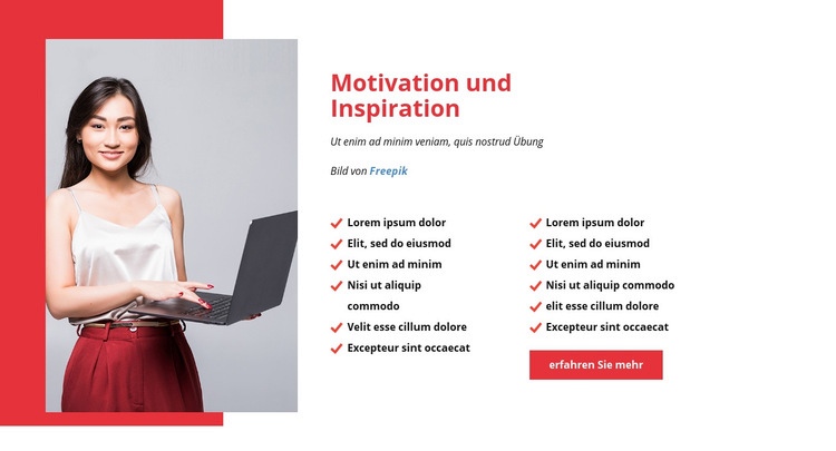 Motivieren und inspirieren Sie Ihr Team Website design