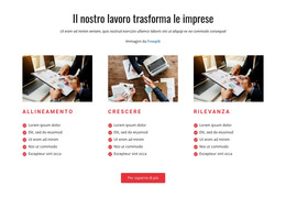 Modello Di Sito Per Il Nostro Lavoro Trasforma Il Business