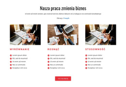 Nasza Praca Zmienia Biznes - Prosty Szablon Strony Internetowej