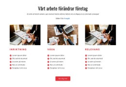 Vårt Arbete Omvandlar Verksamheten - Webbplatsmallar